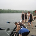 6   Setting down the oars